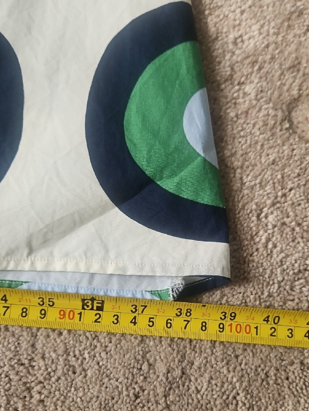 Marimekko Uniqlo Green Blue Oval Print Maxi Dress - Picture 8 of 16